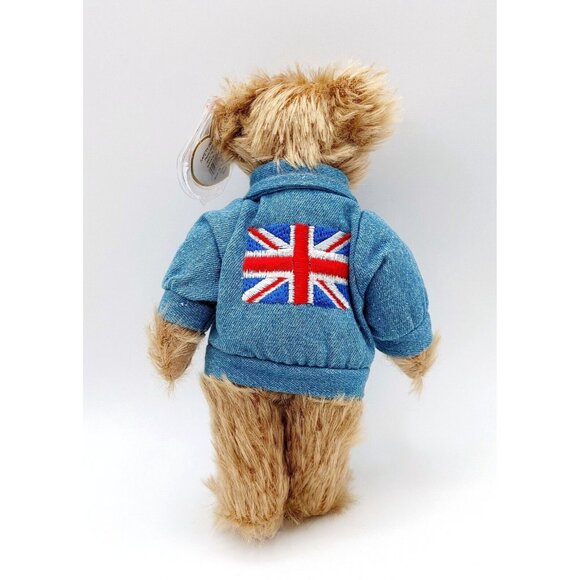 TY Attic Treasures British Flag Jointed Teddy Bear Plush 2000 w/Hangtag Vintage - Picture 3 of 4